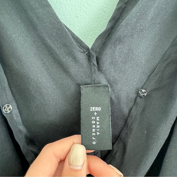 Zero + Maria Cornejo Stretch Silk Twist Strap Tank Top - Picture 5 of 8